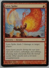 MAGIC THE GATHERING MTG 2004 CHAMPIONS OF KAMIGAWA RED LAVA SPIKE SORCERY CARD