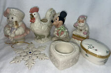 Lenox Christmas Mickey Mouse-Snow Lady-Snowflake Ornament-Heart Flower Trinkets