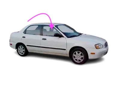 Se adapta a: 1995-2002 Suzuki Esteem 4 puertas sedán pasajero puerta delantera derecha ventana vidrio Foto 1 de 4