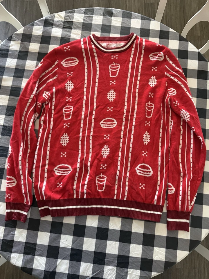 Suéter Chick-Fil-A Para Hombres Feo Navidad Vacaciones Suéter Vaca Fiesta Mediano Foto 1 de 4