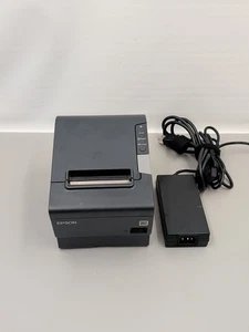 EPSON TM-T88V M244A STAMPANTE TERMICA RICEVUTE POS nera testata con adattatore AC - Foto 1 di 6