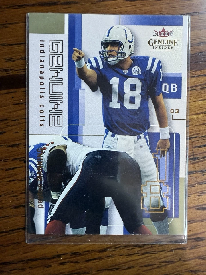 2003 Fleer Genuine Insider #81 Peyton Manning Indianapolis Colts - Image 1 of 2