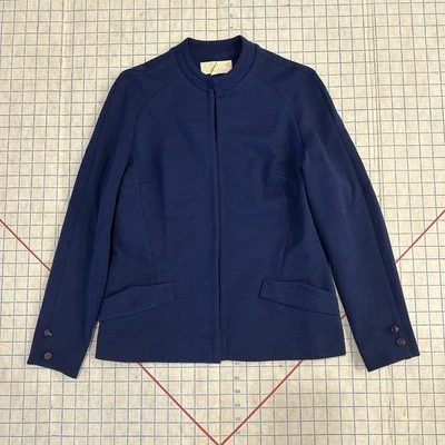 Vintage 60s 70s Pendleton Blue Wool Skirt and Blazer Suit Set Size 12 Hook Loop - Image 1 of 4