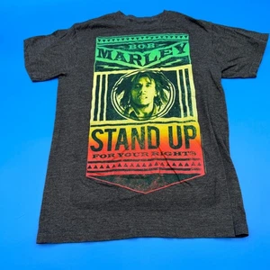 Bob Marley Stand Up For Your Rights Graphic T-Shirt Mens Size S - Picture 1 of 3