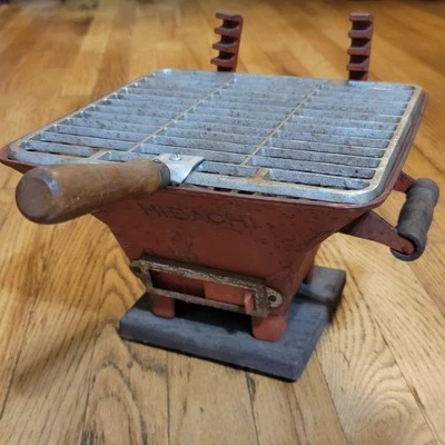 Vintage Hibachi Grill Cast Iron Black Japanese Style Pacific Mid Century Metal - Image 1 of 4