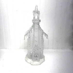 13” Church w/Icicles~Changing Light Up Acrylic for Christmas Village/Holiday Fun - Picture 1 of 6