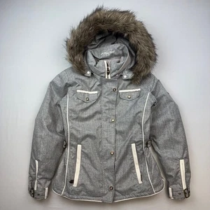 Obermeyer Jacke Damen 8 Dolly Full Zip Schnee Magnetknopf Kapuze isoliert - Bild 1 von 7
