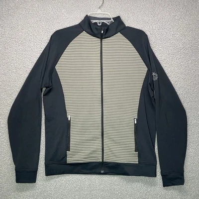 Peter Millar Crown Sport Jacket Full Zip Golf Ribbed Body Mens Medium MF18EK47 - Image 1 of 4