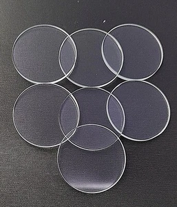 25.3mm-25.9mm x 2.5mm Thick Watch Parts Crystal Glass Clear Flat Round Mineral - Picture 1 of 1