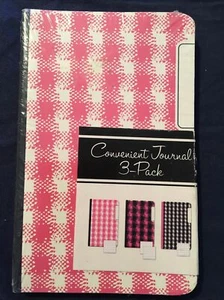 3 Pocket Journals 3.5 x 5.5” Lined, Grid, and Lined/Blank Combo, New Pack￼ Paper - Picture 1 of 5