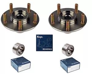 2004-2017 TOYOTA CAMRY Front Wheel Hub & (OEM) KOYO Bearing Kit (V6 Engine) PAIR - Picture 1 of 3