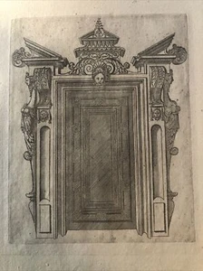 Androuet Du Cerceau Jacques; "DECORAZIONE PER PORTA 1560; ARCHITETTURA;PARIGI2 - Picture 1 of 6