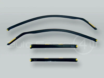 HEKO Wind Deflectors Rain Guards 4pcs Set fits 2000-2003 BMW X5 E53 - Image 1 of 3