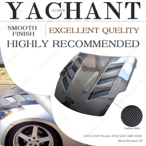 CARBON ams-Style Front Hood Bonnet Cover Kit For 02-05 Nissan 350Z Z33 Kouki - Bild 1 von 20