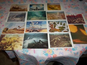 Lot of 14 Vintage Imperial War Museum Postcards Air-Land & Sea Battles LOOK! - Picture 1 of 7