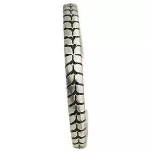 Calvin Martinez, Bracciale, Filo Pesante, Argento Timbrato, Navajo Fatto a Mano, 6 3/4" - Foto 1 di 3
