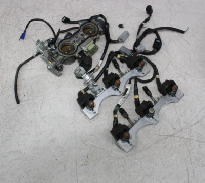 06-10 JUEGO CUERPO ACELERADOR RIEL INYECTORES COMBUSTIBLE HONDA GOLDWING 1800 GL1800 (LEER) Foto 1 de 4