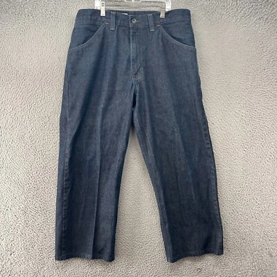 GAP Jeans Mens 34x27 Blue 1969 Bootcut Dark Wash Denim Workwear Pockets - Image 1 of 4