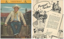 F5-18 Dixie Cup, Premium, 1952, Movie Stars, Forrest Tucker