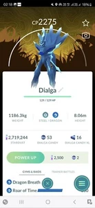 Dialga ( Origin Forme ) ( Special Background ) ( Roar Of Time ) Pokemon Trade Go - Bild 1 von 2