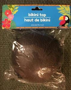 Woman’s Faux Coconut Bikini Top Hawaiian Hula Costume - Picture 1 of 2
