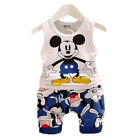 Baby Boys Summer Cotton Mickey Clothing 2pc Cotton Short Sleeve T-shirt+Shorts