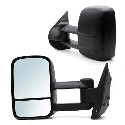 Manual Tow Mirrors for 2008-2010 Chevy Silverado Sierra 1500 2500 Truck LH RH - Image 1 of 4