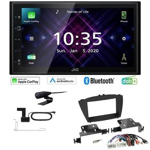 JVC Autoradio Apple CarPlay Android Auto DAB+ für Hyundai IX35 ab 2013 schwarz - Bild 1 von 8
