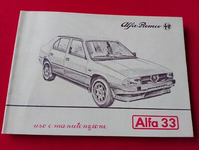 ALFA ROMEO ALFA 33 LIBRETTO USO E MANUTENZIONE - Immagine 1 di 4