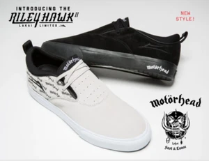 Lakai x Motorhead Riley 2 Limited Edition Skateboard Shoes Both Colours Size 10 - Foto 1 di 3