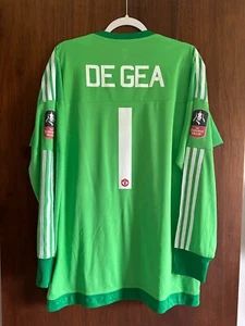 Player Issue Manchester United 2015/2016 GK home FA Cup #1 DE GEA size 9 shirt - Picture 1 of 7