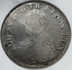 1730 France Ecu Dav-1330 KM# 486 NGC VG Details Cleaned - Picture 1 of 3