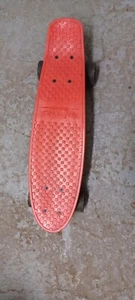 Kryptonics 1965 Style Classic Torpedo Skateboard 22" Red with Metal Trucks Swirl - Picture 1 of 2