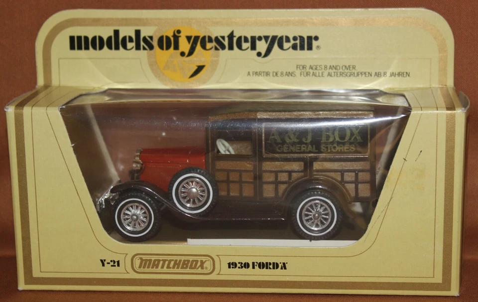 Modelos Matchbox 1978 de antaño 1930 Ford 'A' A&J Box Y-21 nuevo en caja  Foto 1 de 3
