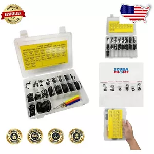 Versatile 200-Piece Scuba O-Ring Kit with Tool - Ideal for All Diving Adventures - Picture 1 of 9