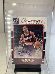 C J McCollum 2016-17 Donruss Auto Signature Series Portland Trailblazers Lehigh - Foto 1 di 5