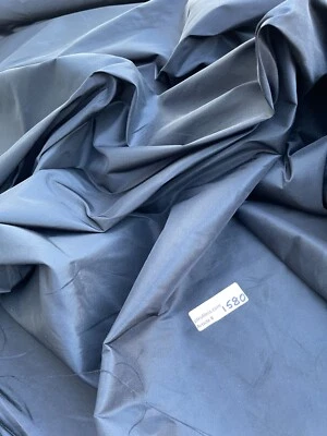FABULOUS QUALITY SILK TAFFETA - BLACK!!! - Image 1 of 4