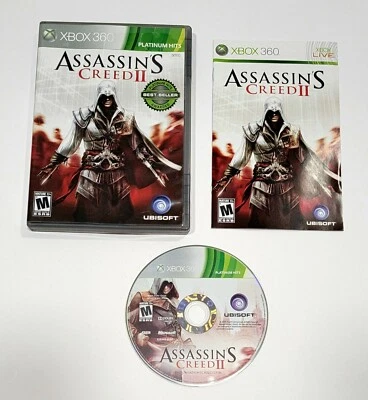 Assassin's Creed II (2) PH | Xbox 360, 2009 | Complete CIB W/ Manual | TESTED - Image 1 of 4