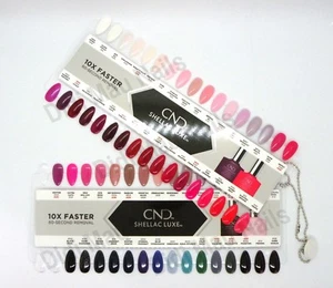 CND SHELLAC LUXE Painted Color Chart Nail Palette 2018 -65 COLOR SAMPLER - Picture 1 of 1