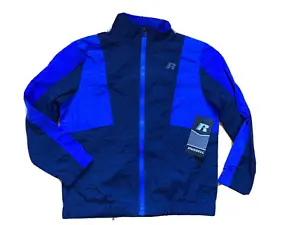 New BOY size 8 Russell windbreaker fall spring Wear Now Jacket blue - Picture 1 of 6