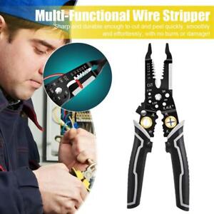 1x Wire Stripper Pliers Multifunctional Electric Cable Stripper Crimper Cutter  