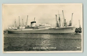 Postcard R.M.M.Y STIRLING CASTLE. RPPC. SHIP - Picture 1 of 2