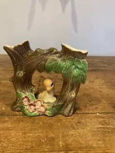 Hornsea Fauna Royal Double Vase With Faun, Deer, Cute Kitsch - Picture 1 of 7