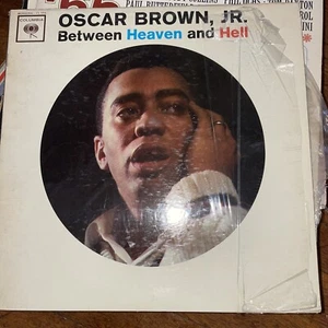 OSCAR BROWN, JR.-BETWEEN HEAVEN AND HELL-CBS CL 1774- VINYL LP-Rare - Picture 1 of 3