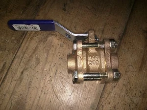 Válvula de bola de bronce Nibco S-595-Y 1/2" TERMINA DE SOLDADURA 600 WOG UPC 039923686459 - Imagen 1 de 3