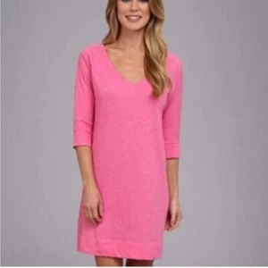 Vestido de algodón Lilly Pulitzer Eliza rosa intenso para mujer talla extra pequeño - Imagen 1 de 7