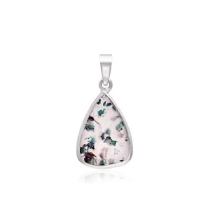Aquadit Chrysokoll Edelstein 925 Sterling Silber Anhänger Schmuck - Bild 1 von 6