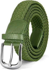 Elastic Braided Woven Belt for Kids Boys Girls Buckle - Picture 1 of 18