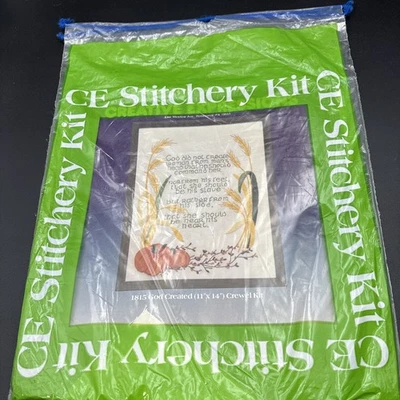 VTG Creative Expressions Stitchery Crewel Kit 1815 God Created Woman  11"x14"  - Image 1 of 2