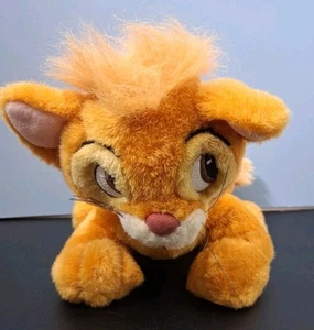 13" Disney Oliver Kitten Plush Lying Position Oliver & Company Vintage - Picture 1 of 9